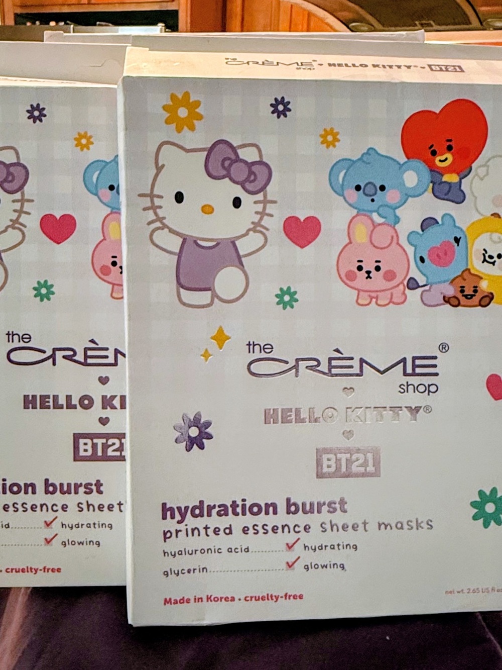 The Crème Shop Hello Kitty Hydration Burst Sheet Masks - Purple (Set of 3)
